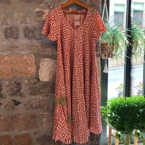 VESTIDO ÁFRICA ROJO