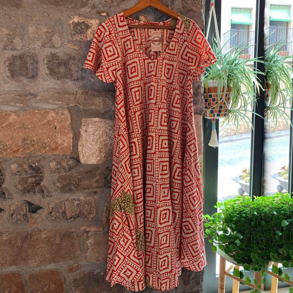 VESTIDO ÁFRICA ROJO